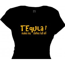 Tequila Makes My Clothes Fall Off Girls Summer T-Shirt